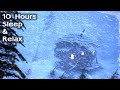 ARCTIC NIGHT STORM | Savage Blizzard Sounds & Cold Wind Ambience for Deep Sleep and Relaxation