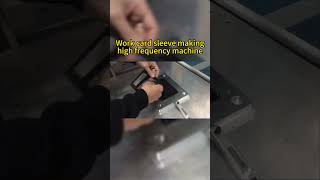 Card holder high frequency welding and cutting machine for work card sleeve