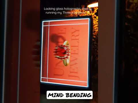 Developing theee.js projects for holographic displays using a looking glass factory device - video thumbnail