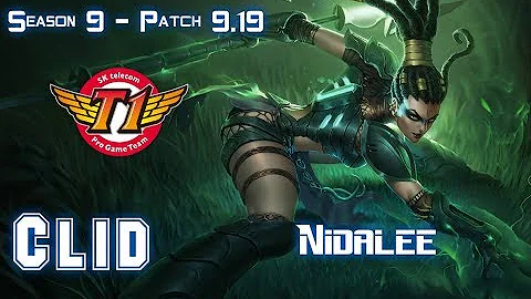 SKT T1 Clid NIDALEE vs LEE SIN Jungle - Patch 9.19 KR Ranked