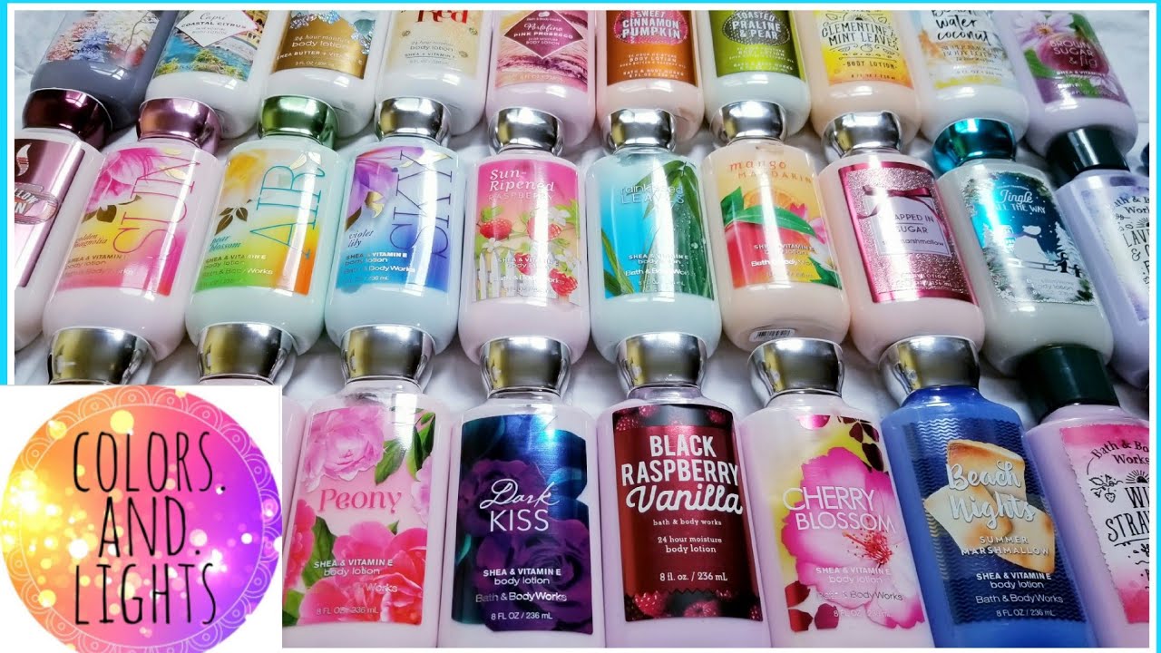 ALL OF MY BATH BODY WORKS LOTIONS YouTube ALL OF MY BATH BODY WORKS LOTIONS YouTube