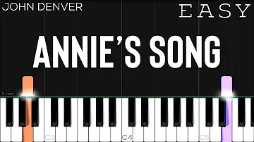John Denver - Annie’s Song | EASY Piano Tutorial