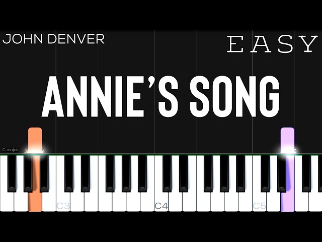 John Denver - Annie’s Song | EASY Piano Tutorial class=