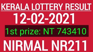 Kerala Lottery Resultnirmal Nr21112-02-2021.