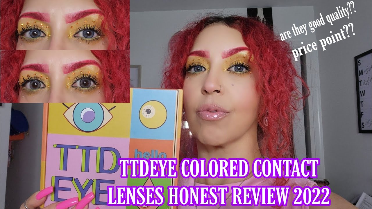 TTDEYE COLORED CONTACTS LENSE HONEST REVIEW 2022