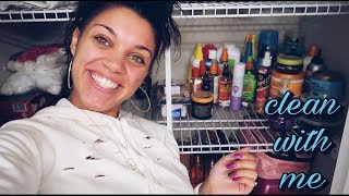 TAKE A LOOK INSIDE MY BATHROOM CLOSET | SPEED CLEANING | Biannca Prince