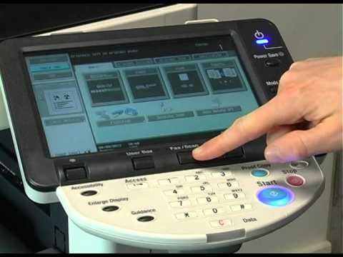 How to Scan to Email from a Konica Minolta MFD