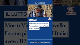 Play video: Morto Vitantonio Lovallo, l’uomo più anziano d’Italia: aveva 112 anni