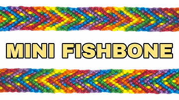 MINI FISHBONE CHEVRON Friendship Bracelet Tutorial [CC] | Alex