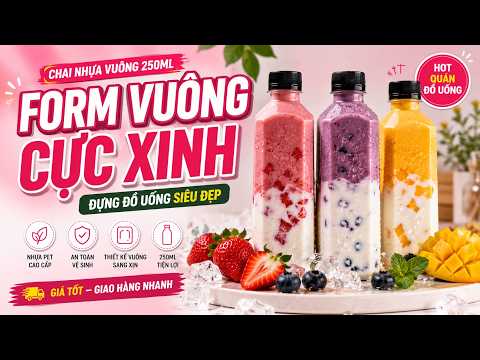 Video Chai nhựa vuông 250ml ĐẸP, Giá TỐT nhất Tphcm 2022 |... - youtube
