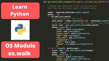 Python programming for beginners: OS Module and using os.walk
