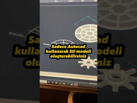 Autocad ile stl dosyası oluşturmak #stl #3d #3dprinting #3dbaskı