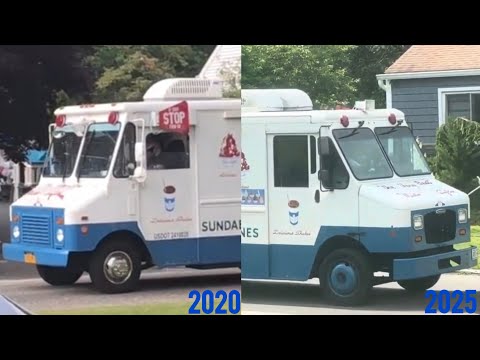 Mister Softee Ice Cream Truck in my neighborhood in 2020 VS 2025 (Mister Softee’s 70th Anniversary!)
