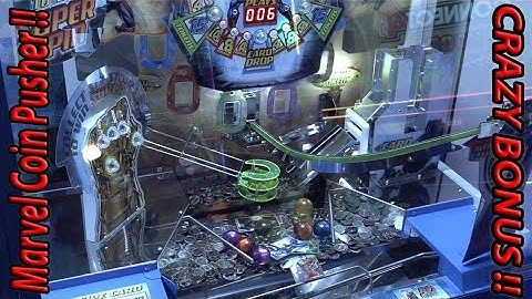 Crazy Bonus Play 😲 on the Marvel Coin Pusher / Leven One Bergen op Zoom