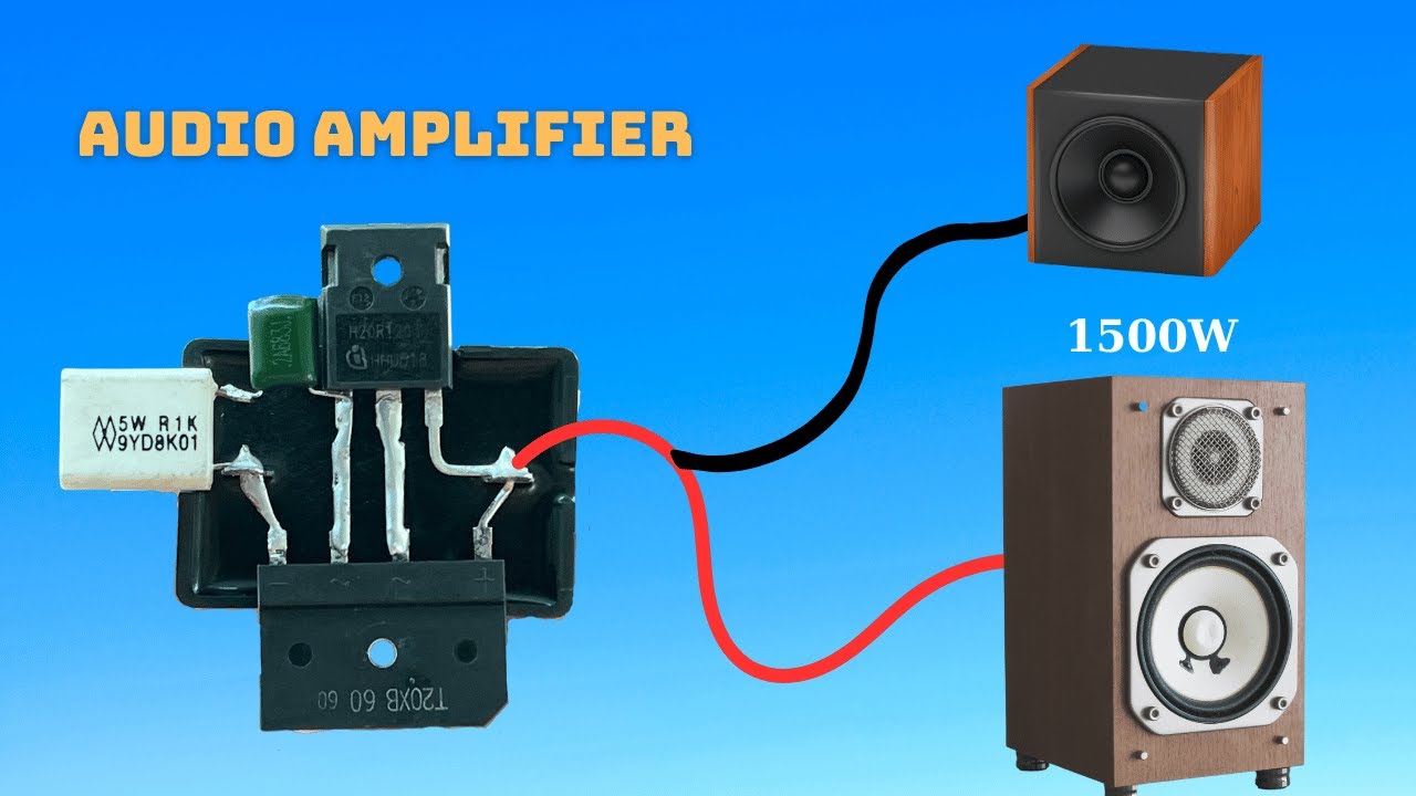 DIY Powerful Ultra Bass Amplifier From Capacitor and Diode, Simple