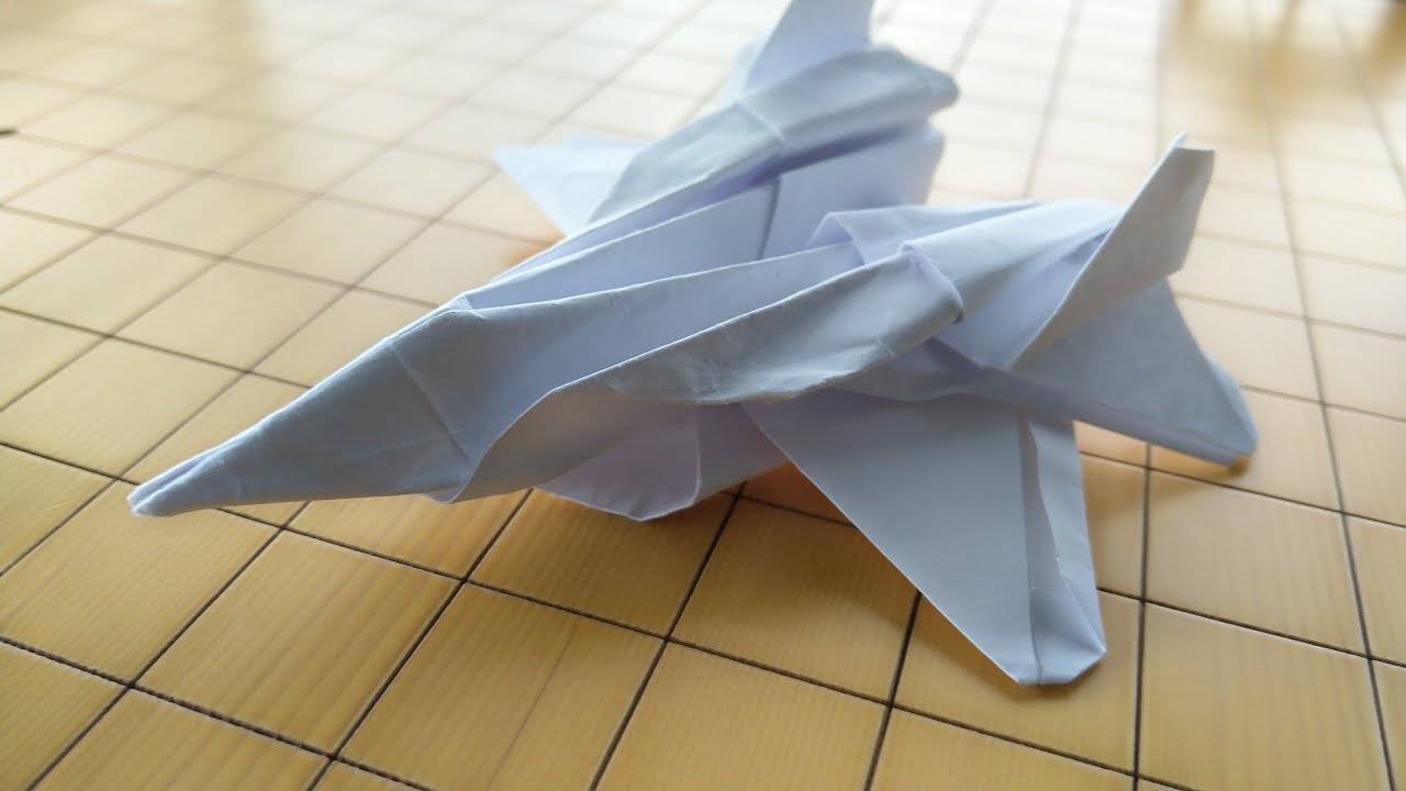 origami f 22 raptor tutorial - YouTube