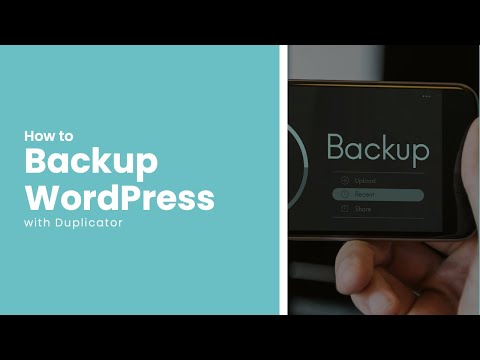 How to Backup a WordPress site with Duplicator