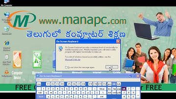 MS-DOS Commands Part-5 (Telugu Tutorial) www manapc com