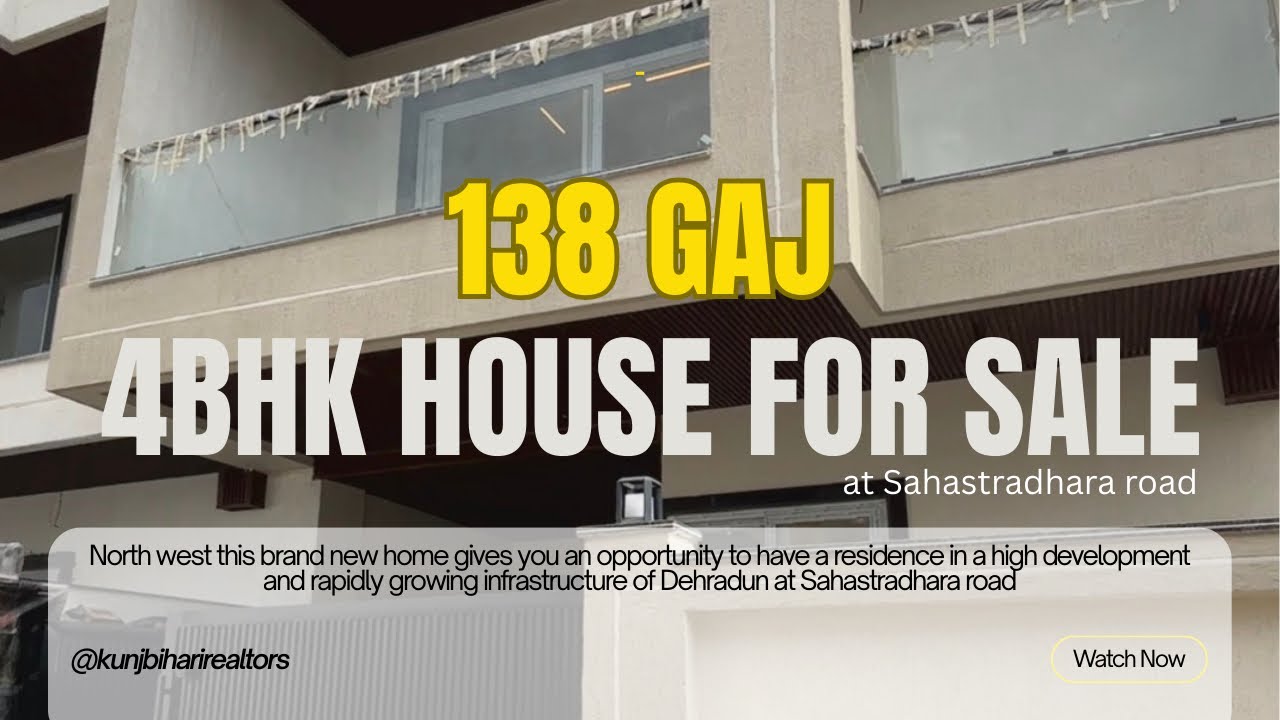 4Bhk 138Gaj Brand new House for sale in Dehradun at Sahastradhara road | House for sale in Dehradun