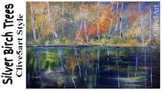 Silver Birch Trees Painting Tutorial In Acrylic Silver Birch Trees Painting Tutorial In Acrylic