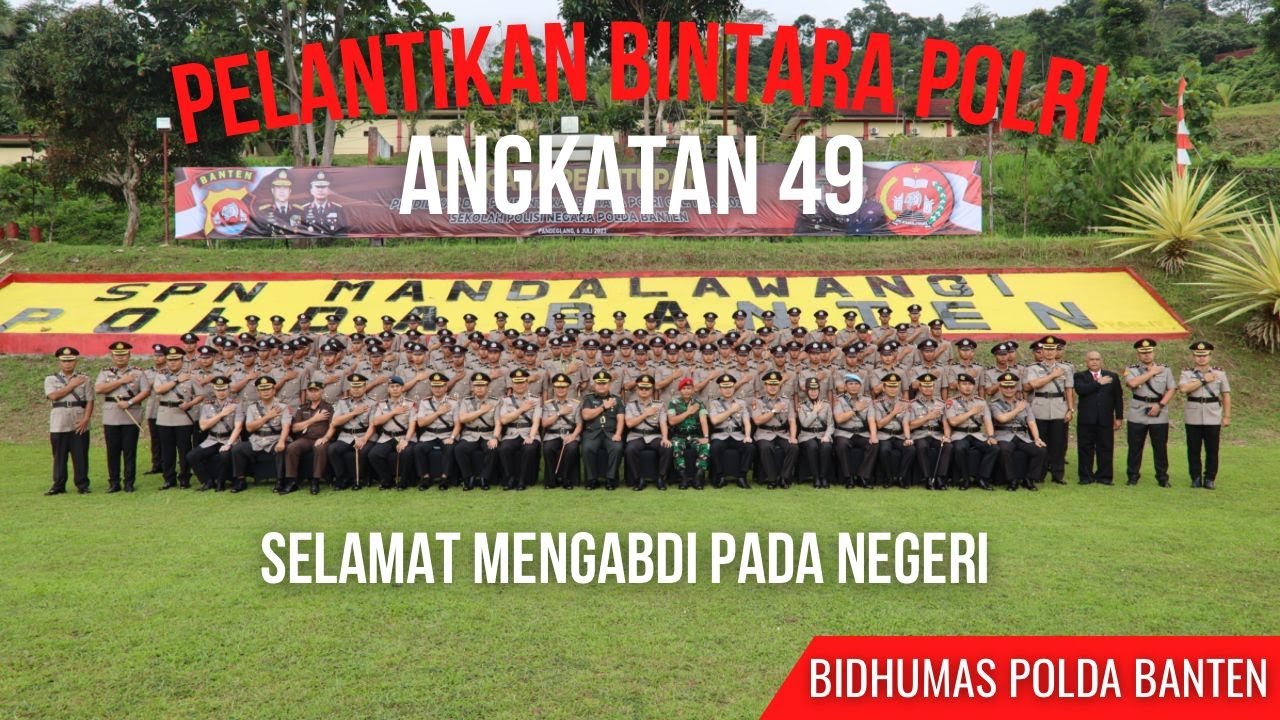 ADA YANG BASAH TAPI BUKAN HUJAN ?!?! PELANTIKAN BINTARA POLRI ANGKATAN 49 POLDA BANTEN
