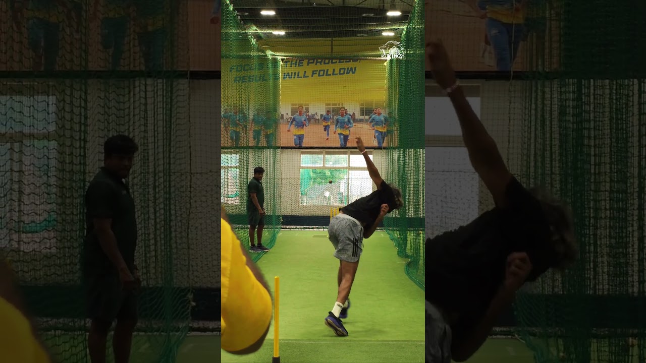 Swinging back on track! 🦁💪 📍Super Kings Academy, Chennai #WhistlePodu #Yellove
