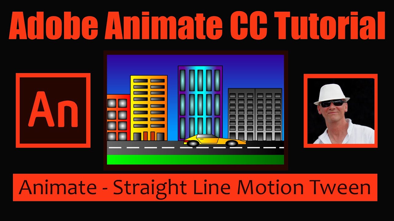Adobe Animate Motion Tween Tutorial - Bullet Train and Car Driving in ...