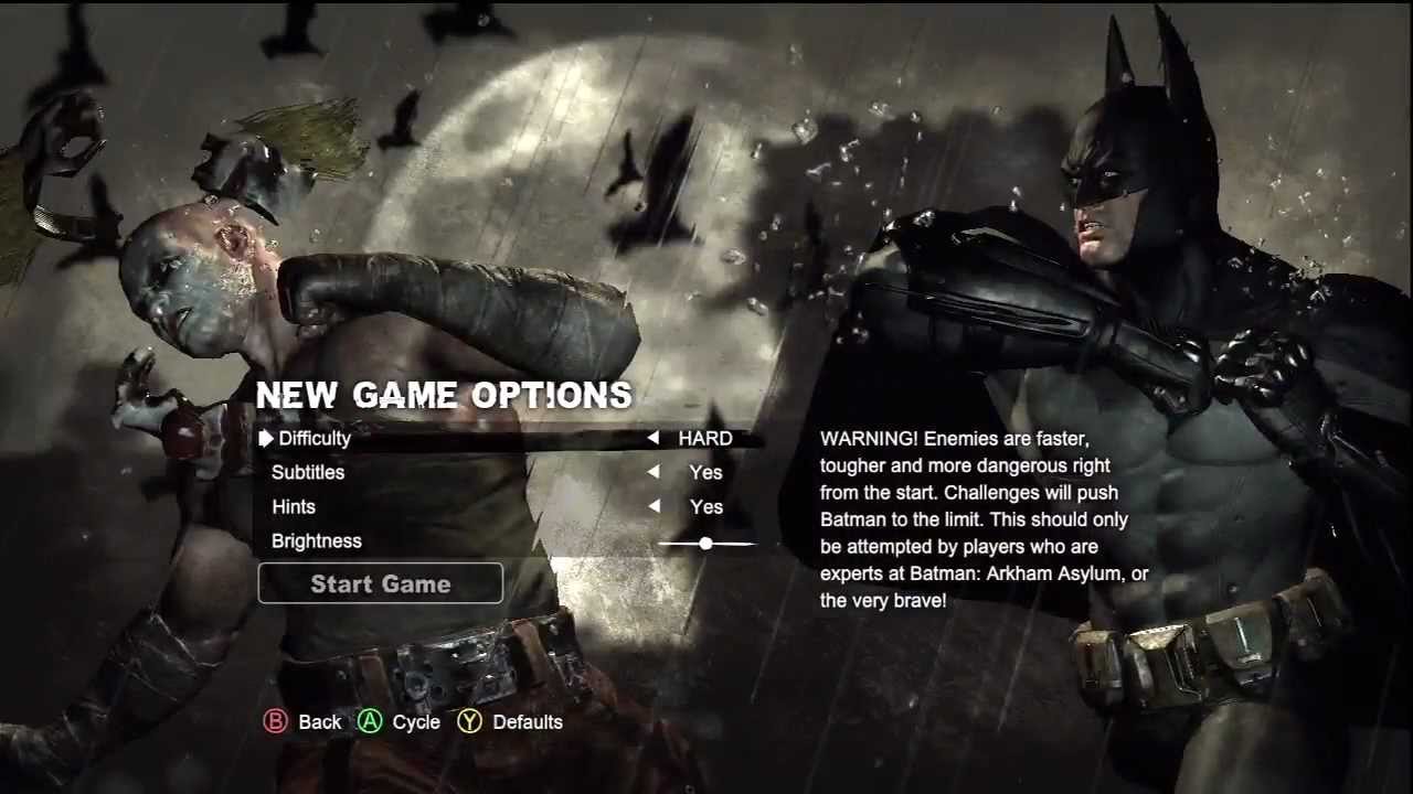 Batman Arkham City Menu - YouTube