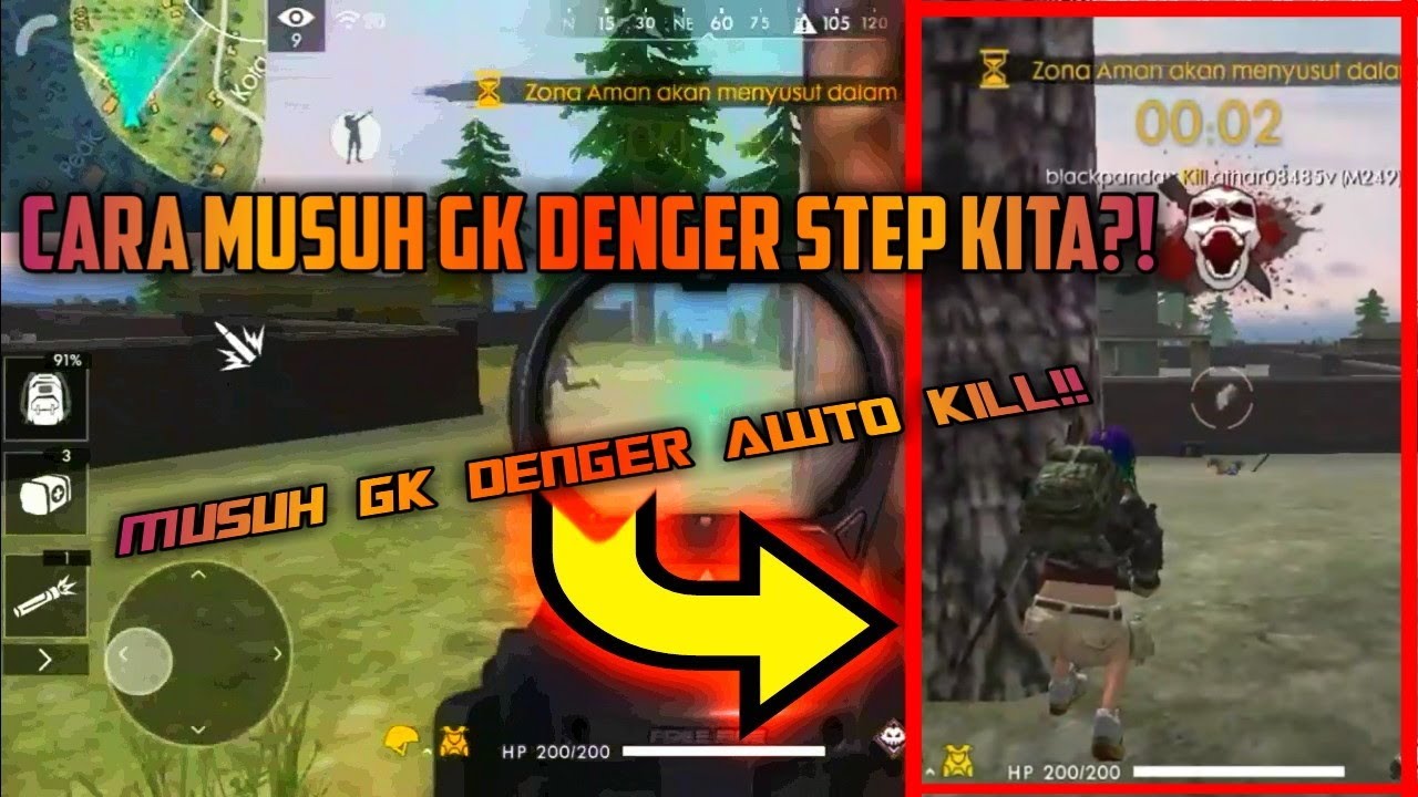 AWTO KILL BANYAK!! | CARA MUSUH GK DENGER STEP LANGKAH KITA ... - 