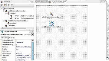 Develop Outlook add-in with custom command bars and ribbon tabs (Delphi)