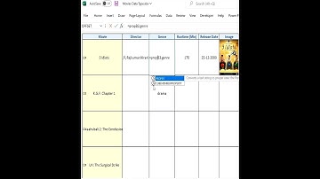 Get Details of your favorite Movies in Excel in 1 minute (Genre, Image, etc.) | Movies Data Type