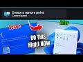 Why you Should Always Create a Restore Point ✅ (Don't MISS Before it's LATE)