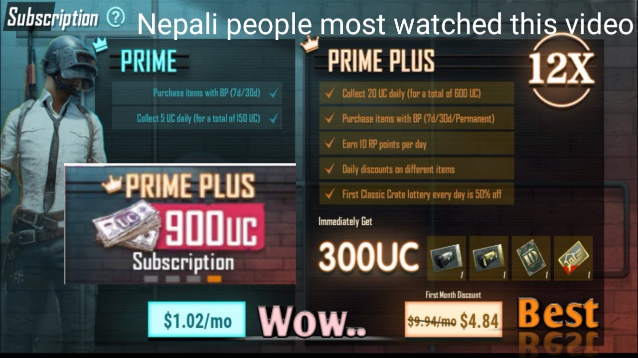 Prime and prime plus pubg mobile membership. How to buy Nepali people ...