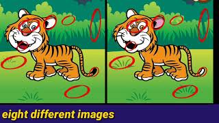 Spot 8 Differences in Your tiger