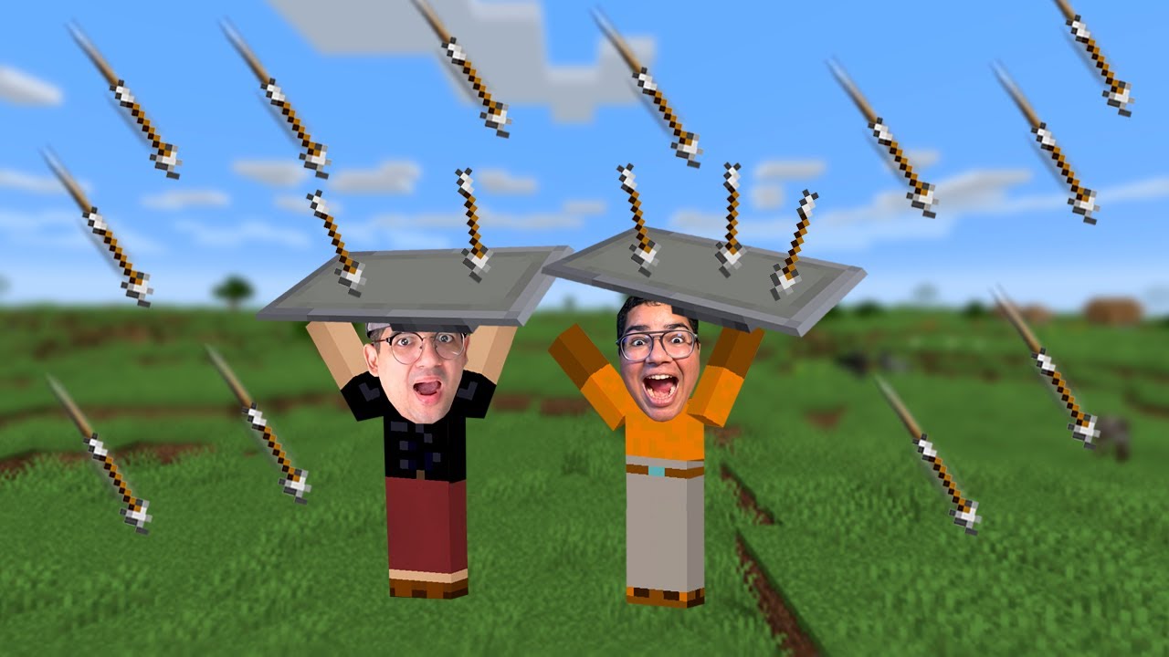 A CADA MINUTO CHOVE FLECHAS NO MINECRAFT!