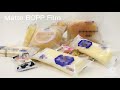 Matte bopp film for packaging and laminating