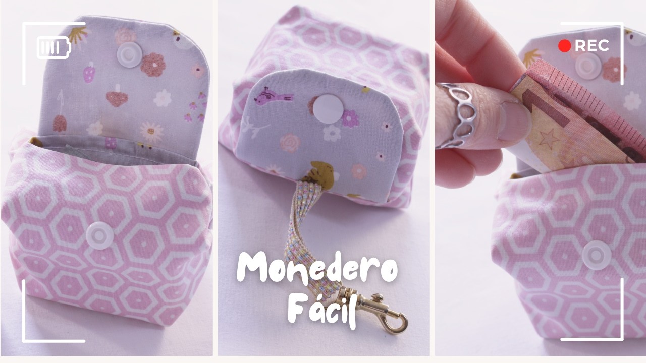 Monedero de tela fácil y vendible ✂️ Tutorial paso a paso