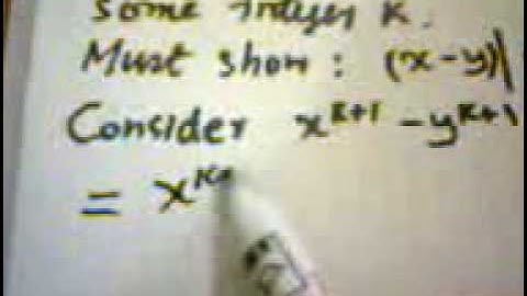 Proof By Mathematical Induction  (Example 1)