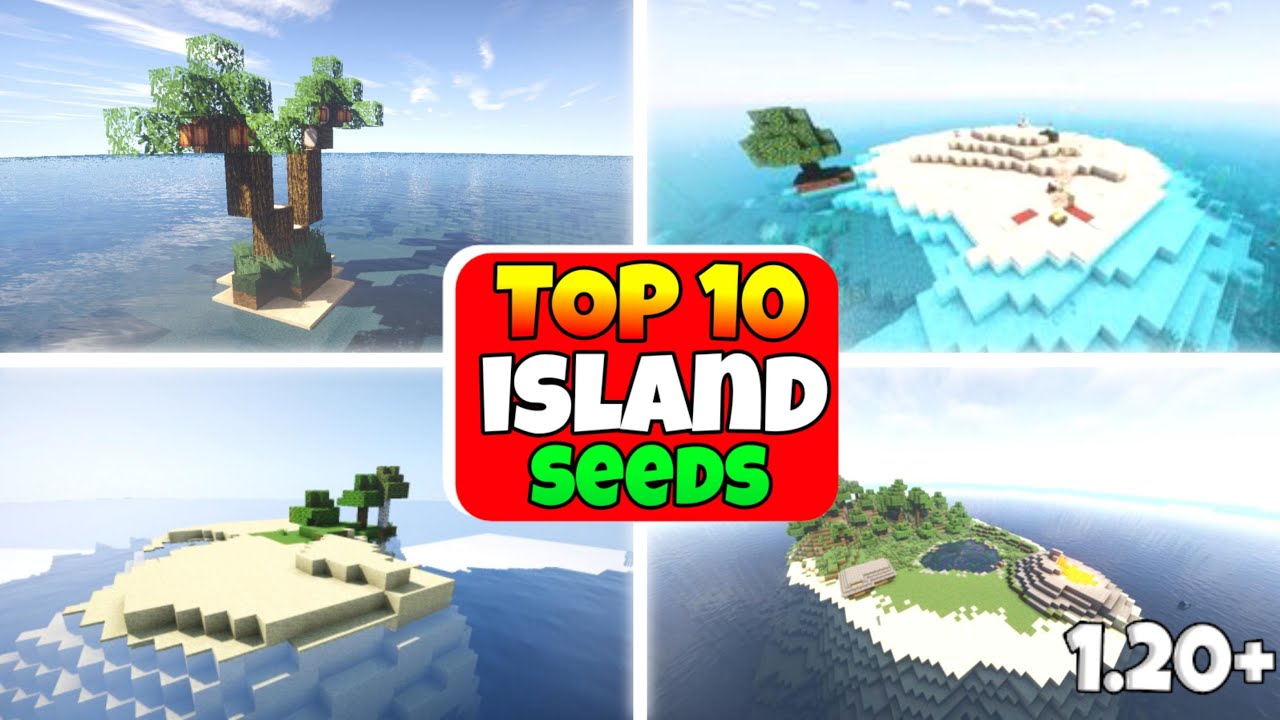 Top 10 SURVIVAL ISLANDS seeds MCPE (Badrock & Java) - YouTube