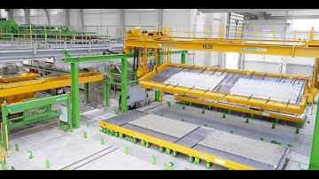 Precast plant for the production of lattice girder floors and double walls - EBAWE Anlagentechnik