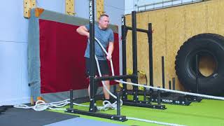 Upright static sled pull