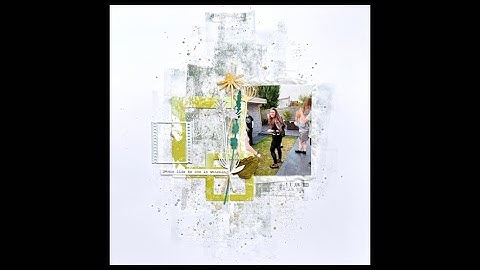 Scrapbook Process Video #440 using new dies and a Hey Little Magpie challenge