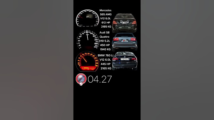 Mercedes S65 AMG VS Audi S8 VS BMW 760Li Acceleration #shorts #accelaration