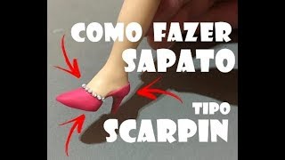 Modelando um sapato de salto alto / Sculpting a high heels.