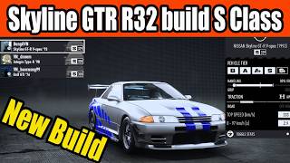 Nissan Skyline GTR R32 build S Class in NFS Unbound - New Build