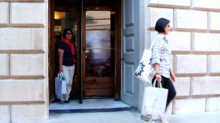 Ladies Exit Via Revolving Door.avi