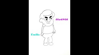 How To Draw Emilio From Clarence Animation Step By Step