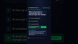 SnowPro Core Quiz #171 | What is the purpose of removing files from an internal stage after loading