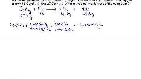 combustion analysis part 1 CH only