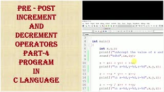 Post - Pre Increment and Decrement operators using expressions Part4  spice n digital in C Language